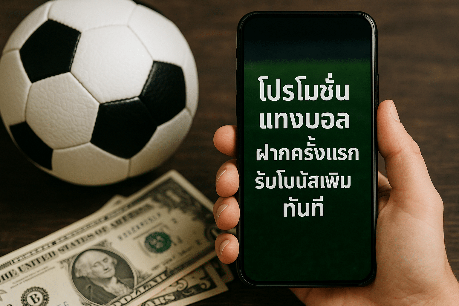 โปรโมชั่นแทงบอล ฝากครั้งแรก รับโบนัสเพิ่มทันที